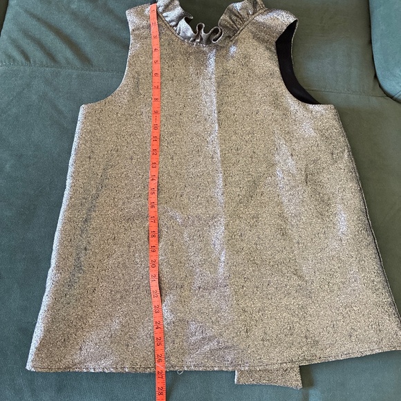 Tuckernuck Pomander Place Gold metallic Mason blouse L - Picture 12 of 15